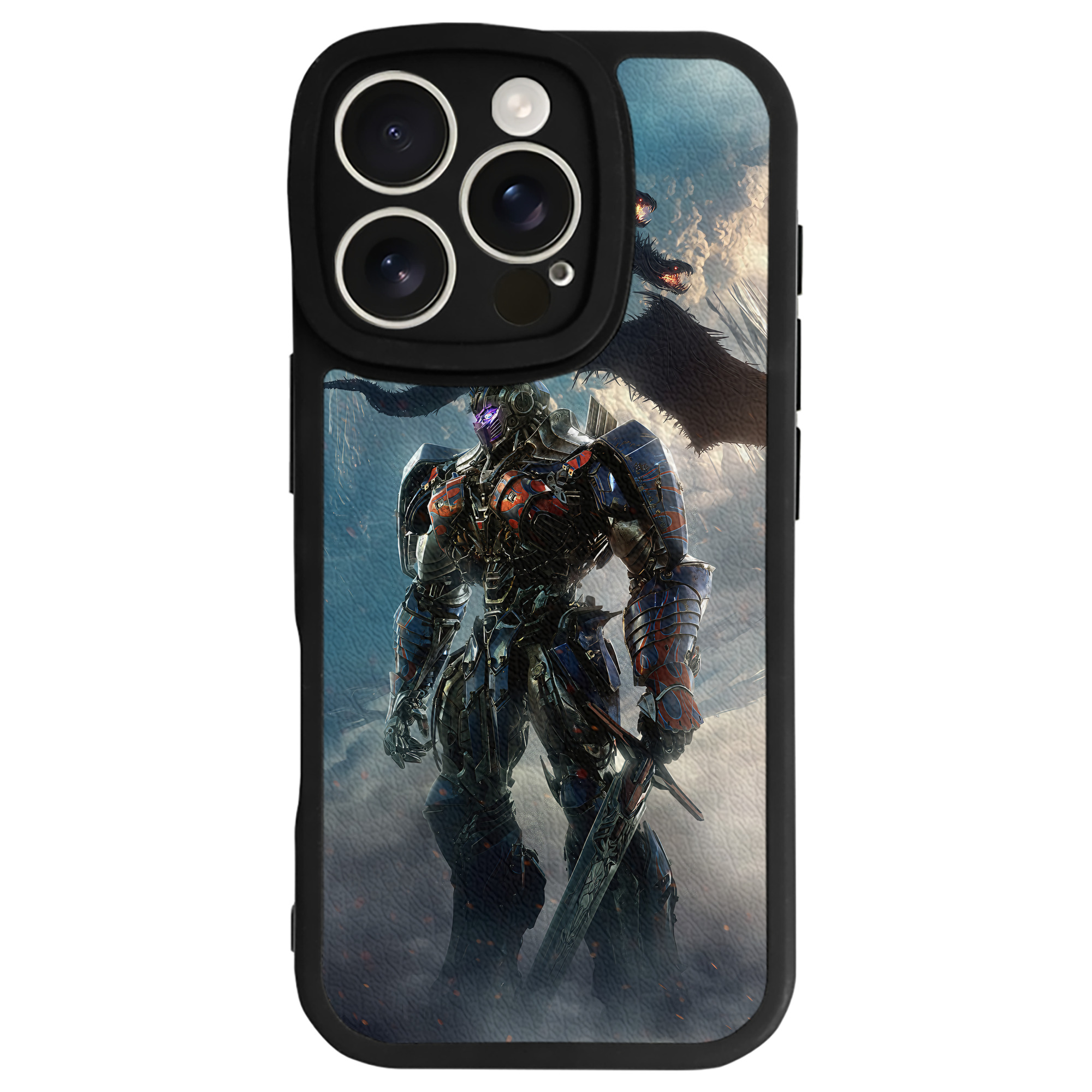 （画像用） Transformers トランスフォーマー 【iPhone 16シリーズ対応】シリコンスマホケース（レザー調） 材質：シリコン